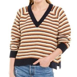 MADEWELL Stripe Knit Cropped Sweater
